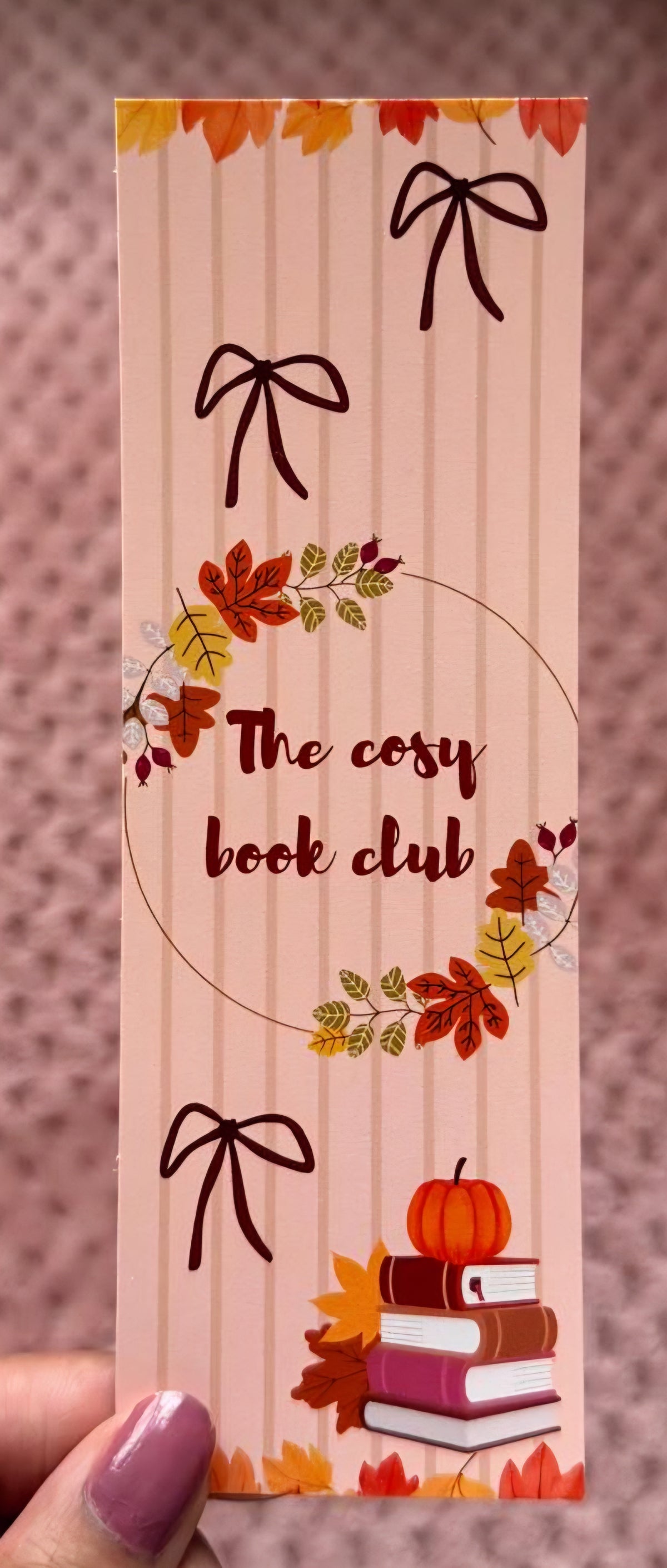 Cosy Bookclub Bookmark