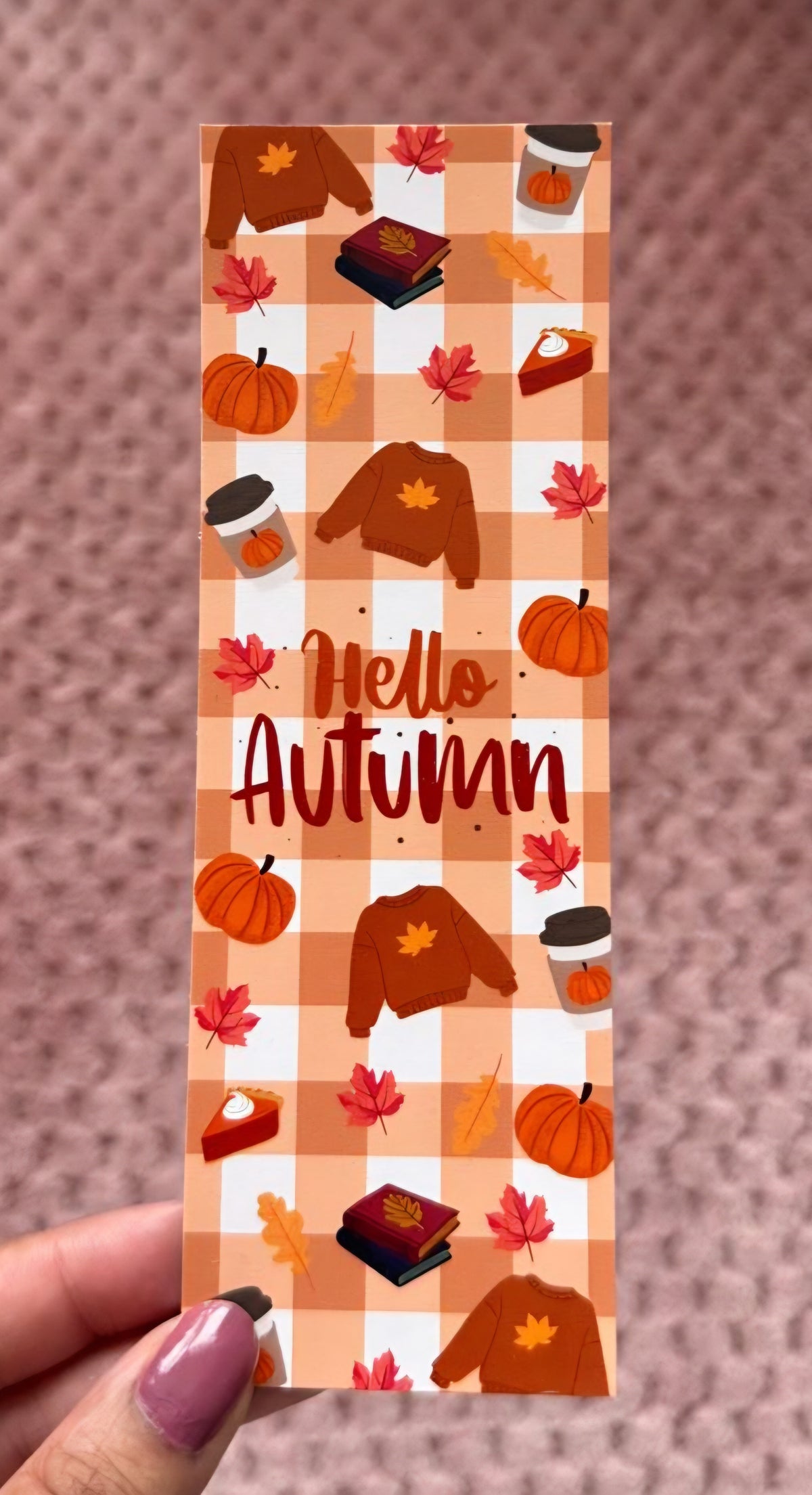 Hello Autumn Bookmark