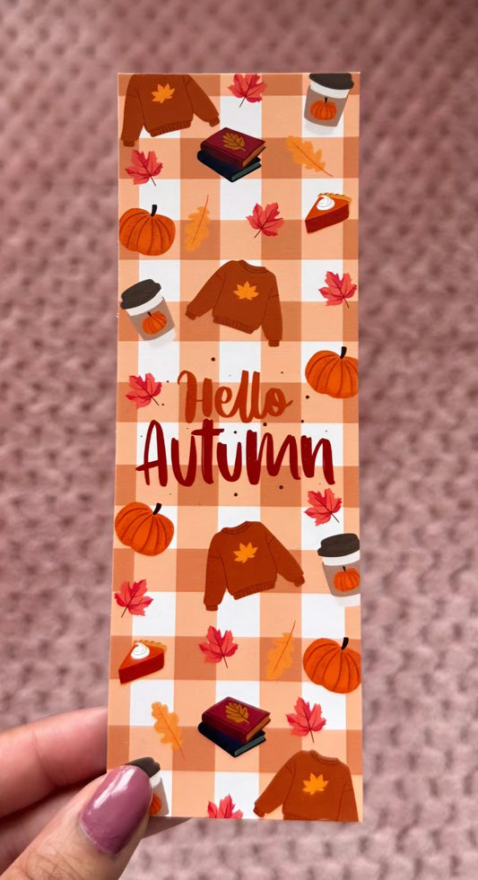 Hello Autumn Bookmark