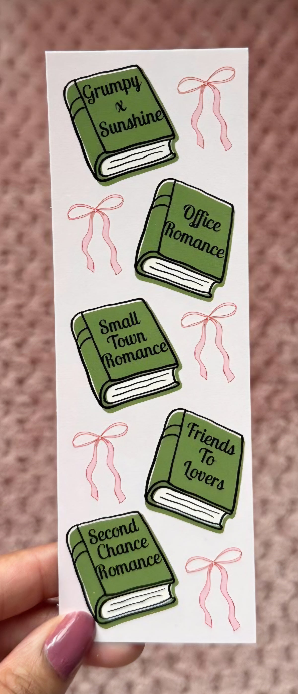 Romance Tropes Bookmark