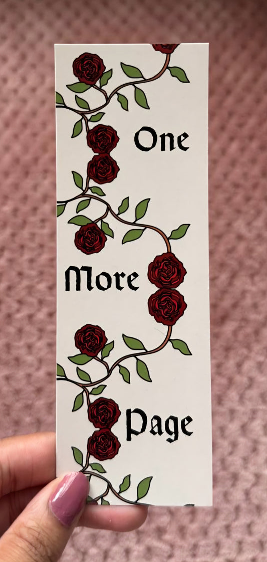 One More Page Bookmark