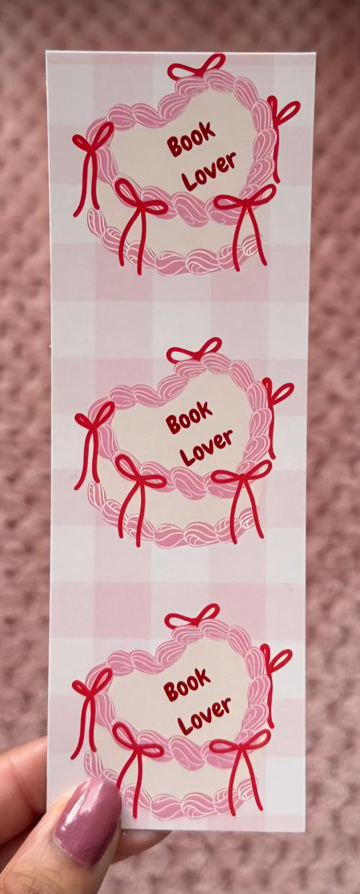 Book Lover Cake Bookmark