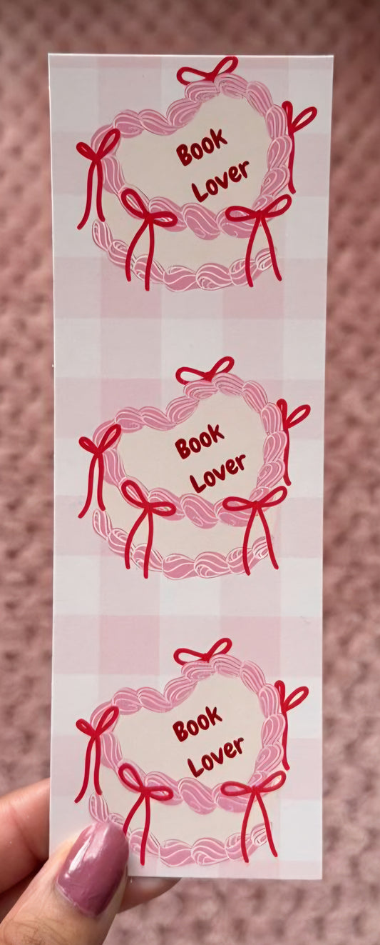 Book Lover Cake Bookmark