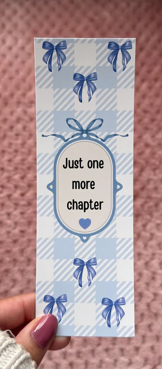 Just One More Chapter Bookmark