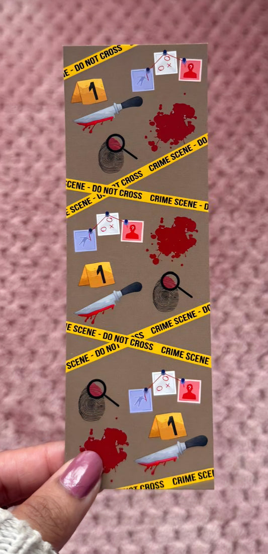 Crime Scene Bookmark