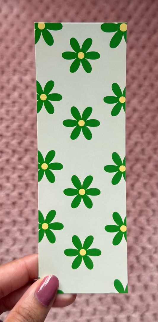 Green Flowers Bookmark