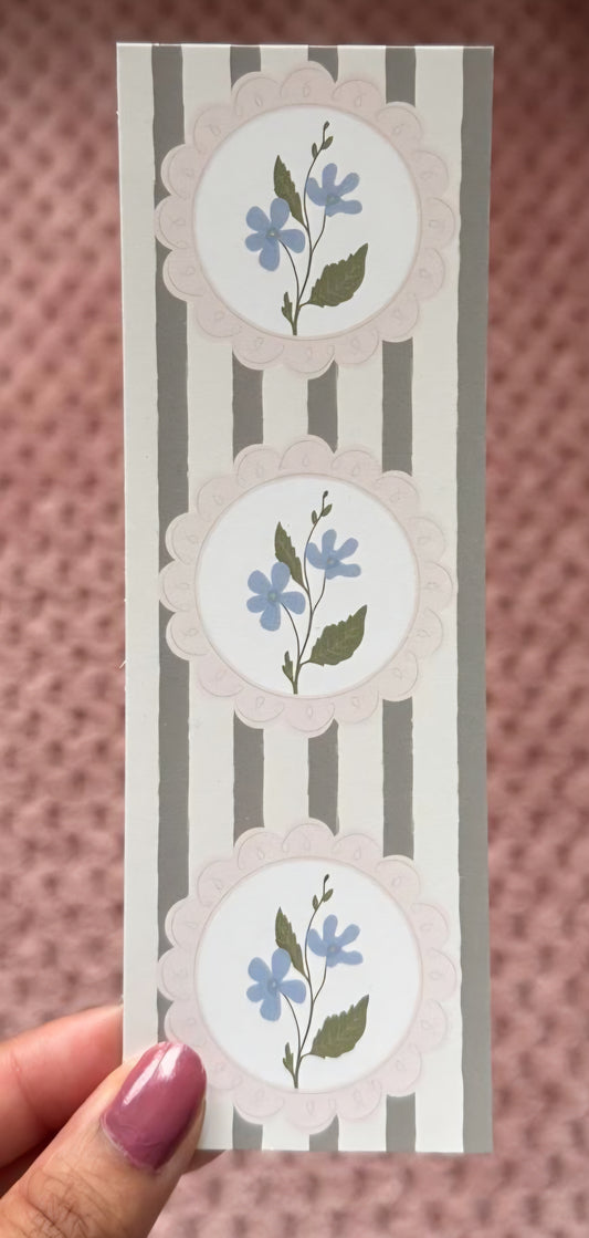 Blue Bloom Bookmark